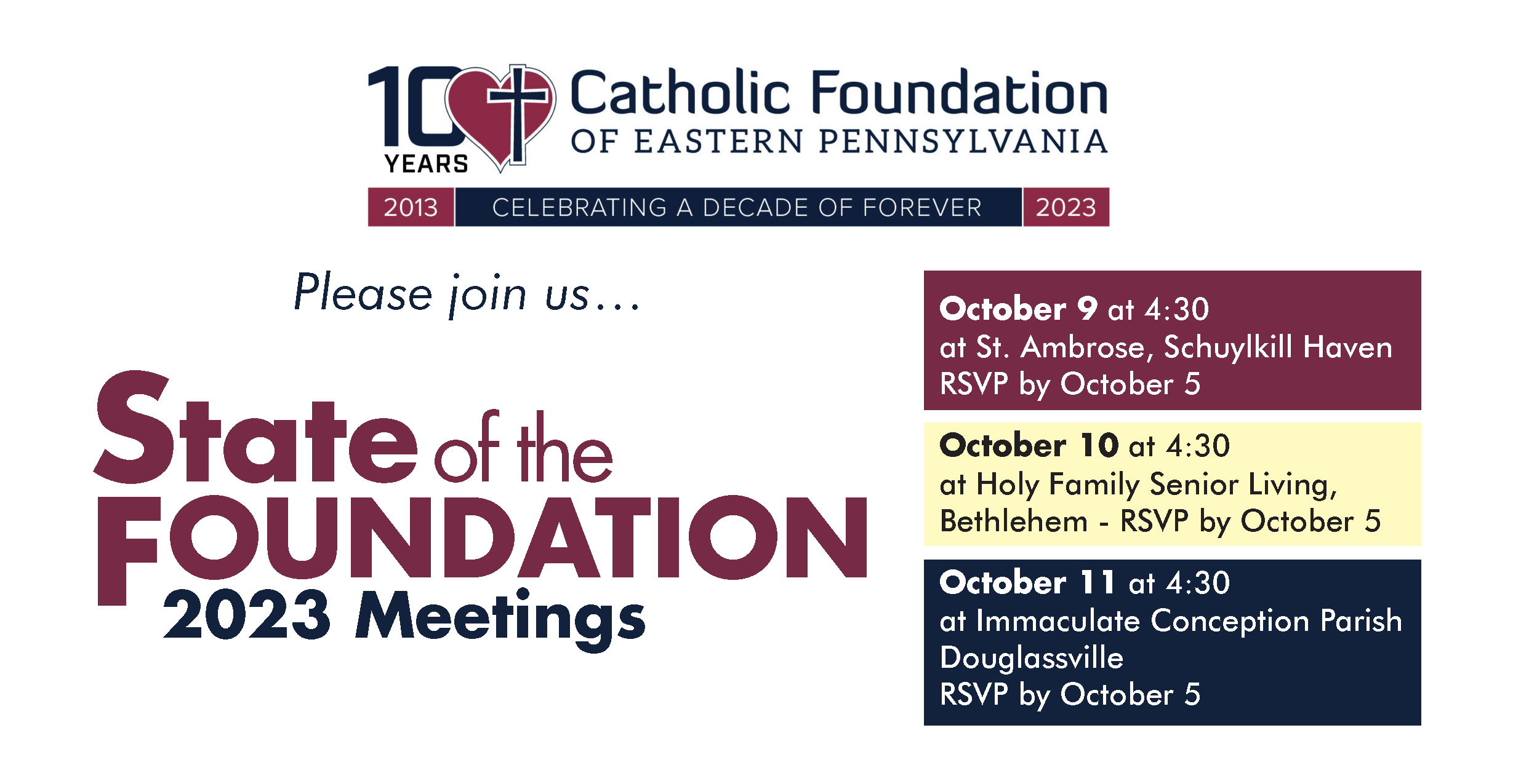 Join Us for the 2023 State of the Foundation Meeting