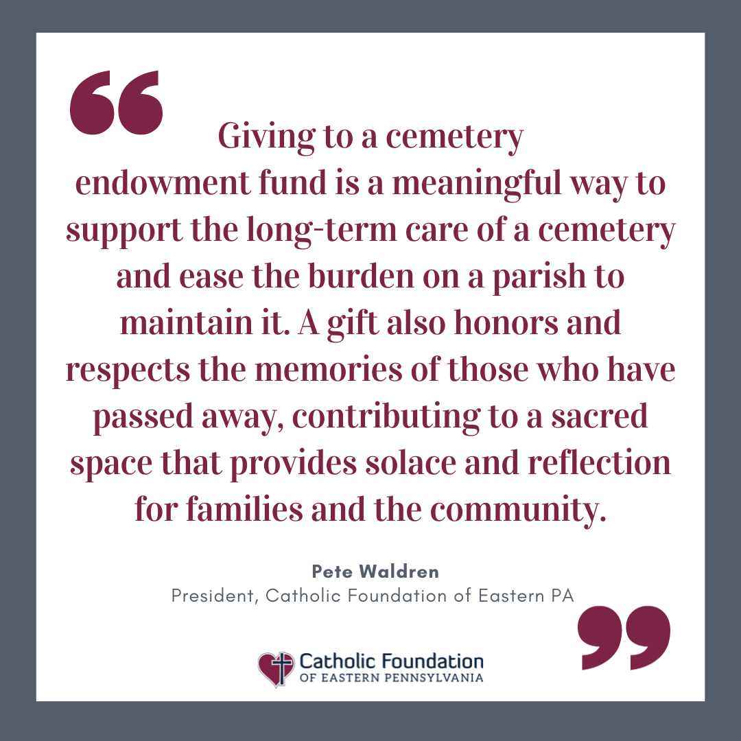 Catholic cemeteries and endowment funds
