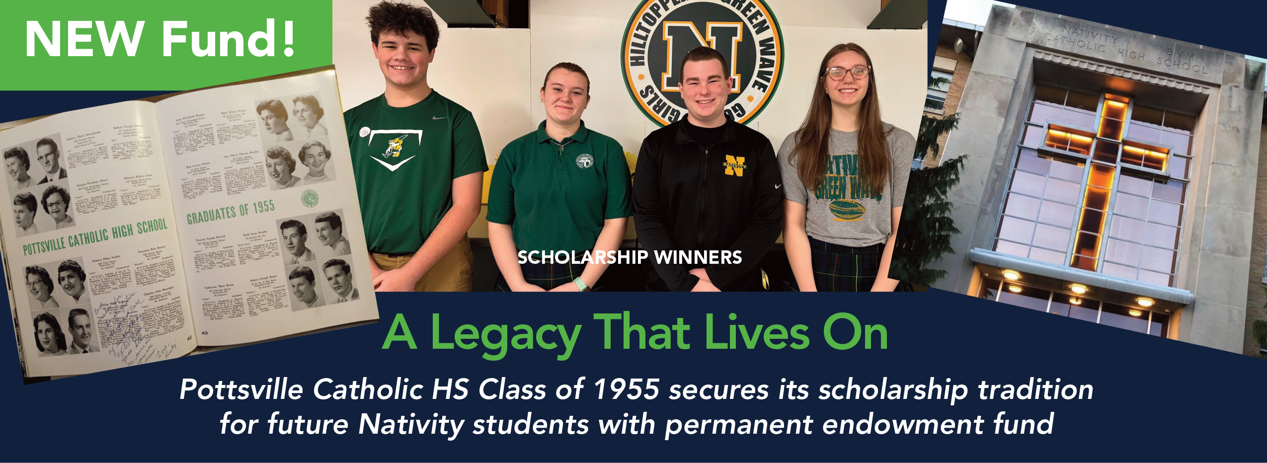 Pottsville Catholic High School Class of 1955 Supports Catholic Education in Schuykill County With New Scholarship Pottsville Catholic High School Class of 1955 Supports Catholic Education in Schuykill County With New Scholarship