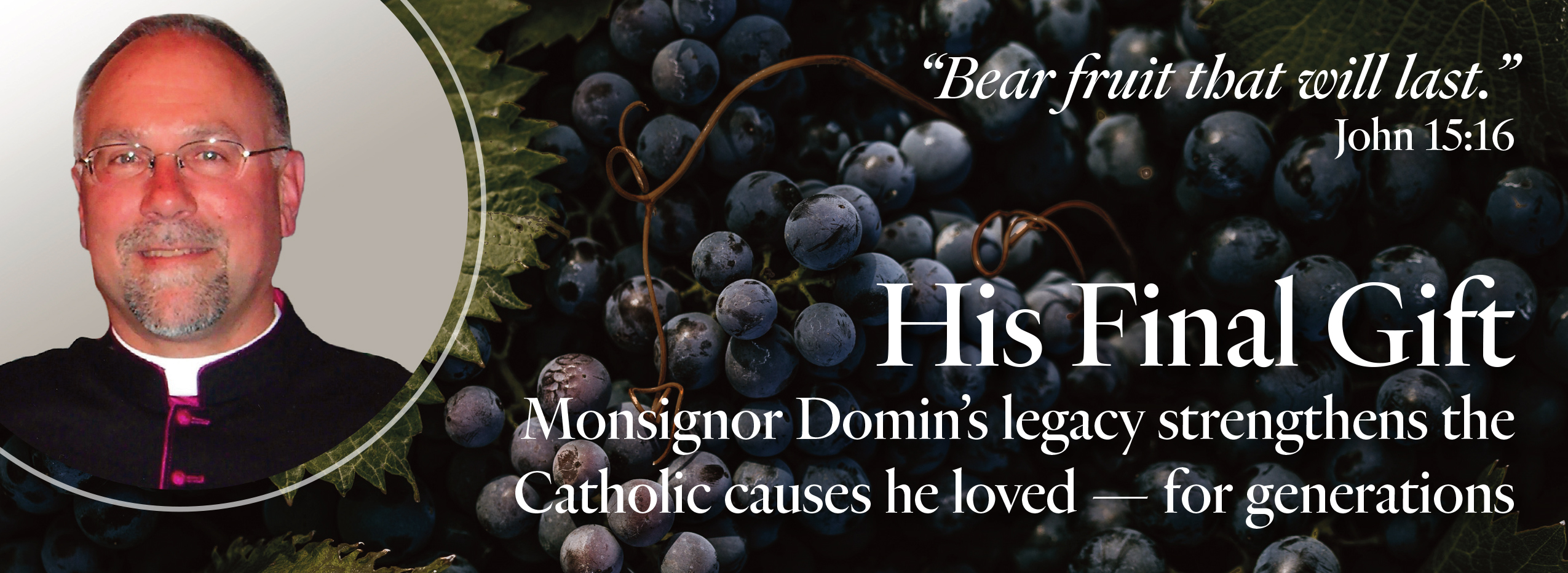 Monsignor Edward Domin, Domin Family Endowment Fund