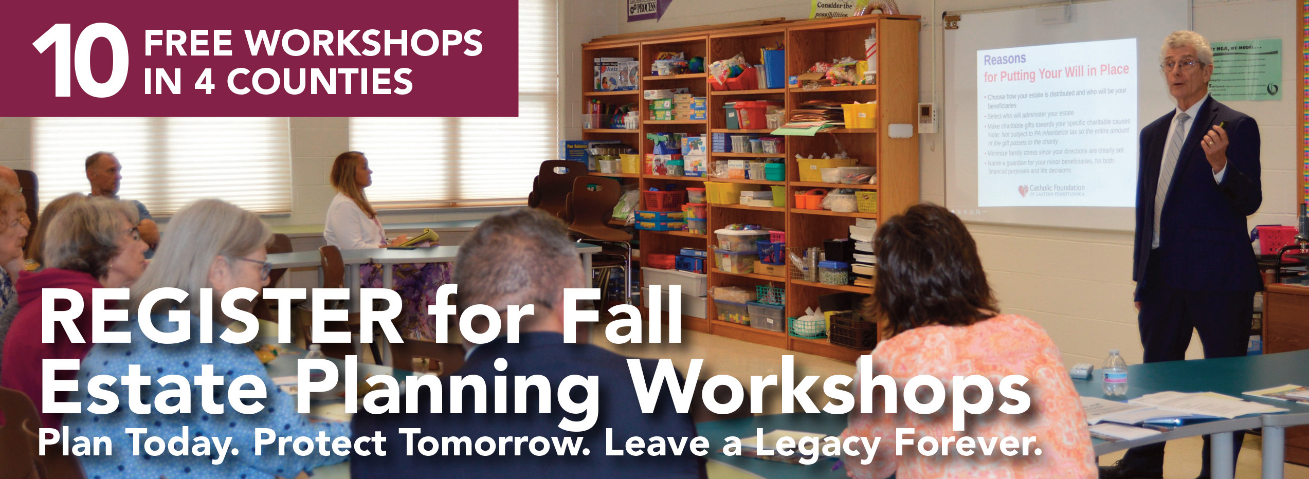 Catholic Foundation Announces 10 Free Workshops Across Four Counties